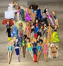 HUGE Doll lot (27) Barbie LOL DC Superhero Harry Potter + More - £54.13 GBP