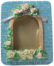 VTG Mini Picture Photo Frame 3D Garden Window Shelf Mantle 2.25” x 3.25” Resin - £5.58 GBP