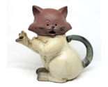 4 Piece Vintage GEMPO Pottery TEAPOT SUGAR SALT PEPPER SET Adorable CATS... - £103.45 GBP