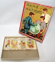 Vintage 1900&#39;s Milton Bradley GAME OF NATIONS #4376 Card Game - £23.98 GBP