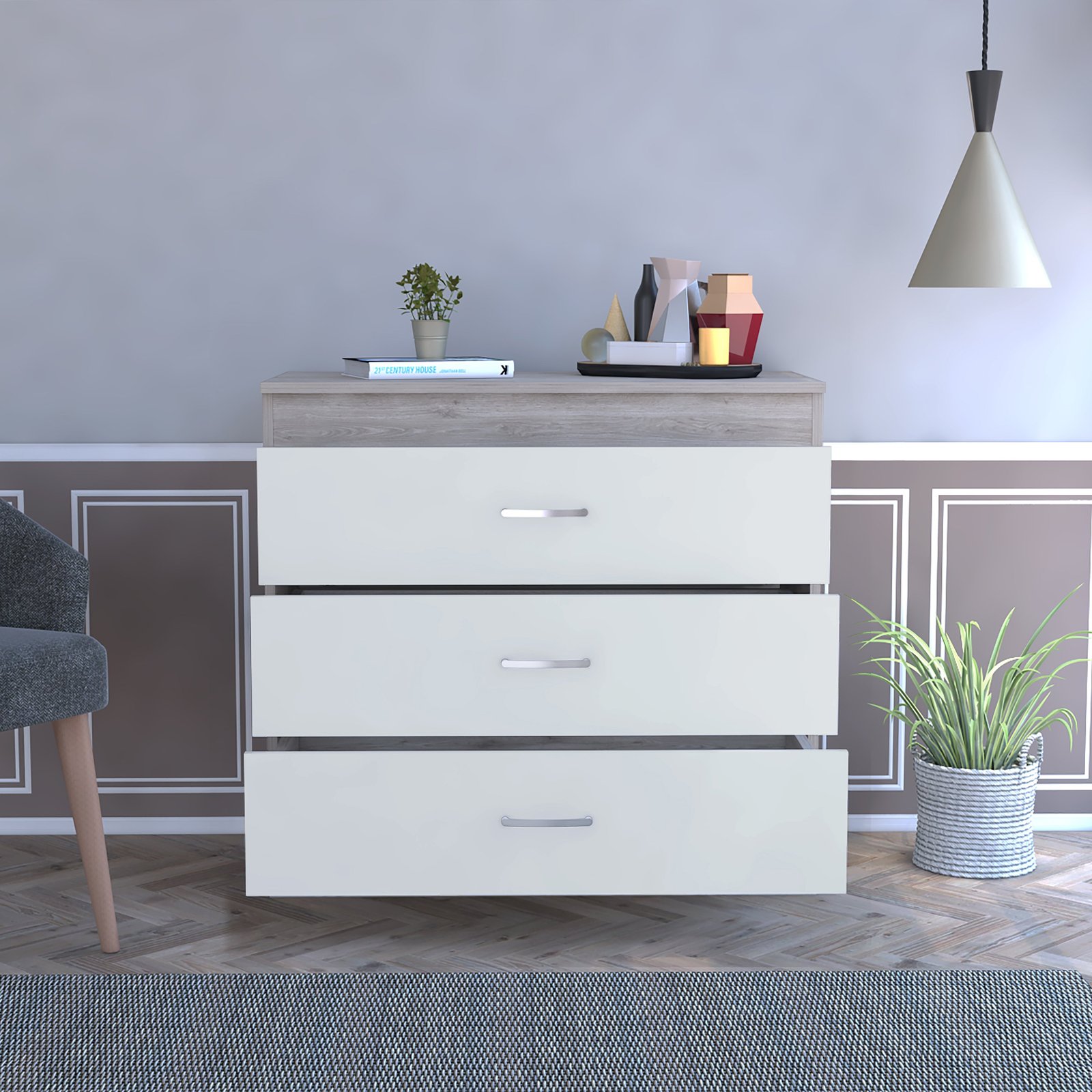 Cambridge Three Drawers Dresser