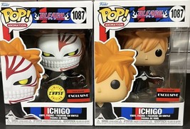 Funko Pop Animation Bleach Ichigo AAA Exclusive 1087 Set of 2 with CHASE - £62.27 GBP