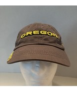 Nike Oregon Ducks Russell Adjustable Buckle Back Brown with Yellow Lette... - $12.64