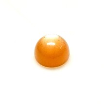 6 mm Round Cabochon Orange Sunstone Flat Back Gemstone Loose Semi Precio... - $449.92 MXN