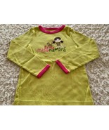 Carters Girls Lime Green Pink Little Miss Nature Squirrel Long Sleeve Sh... - £4.31 GBP