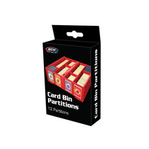 BCW Collectible Card Bin Partitions - Red Pack of 12- Fits BCW Collectib... - $12.98