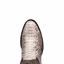 KANSAS Genuine Snake Skin Cowboy Boot from the Western Collection Natural image 6
