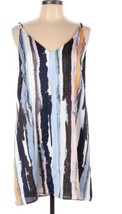 Women’s Size Large Pinch Dress Waterfall Stripe Vineyard NWT Blue Sleeve... - $17.63