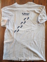 Vintage St. Maartens Neth Antilles T-shirt Men&#39;s XL single stitch Footsteps - $23.75