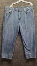 Lucky Brand Dungarees Classic Fit USA Made Blue Denim Men&#39;s Size 40 X 29 - £22.81 GBP