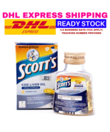 2 X Scott&#39;s Pure Cod Liver Oil Vitamin A &amp; D, Calcium and Phosphorus 100... - £27.41 GBP