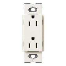 Lutron SCR-20-BI Satin Colors 20-Amp Receptacle, Biscuit - £29.25 GBP