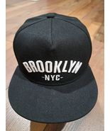 BROOKLYN NYC Snapback Cap  Adjustable Flat Brim Baseball Hat Black Men W... - €17,04 EUR