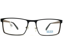 Robert Mitchel Eyeglasses Frames RM6000 BK Black Brown Square 54-18-145 - £52.14 GBP
