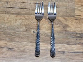 Oneida Northland Love Story Stainless Dinner Forks - 2 Piece Set - SHIPS... - £10.50 GBP