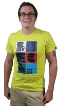 Bench UK Analogico Tee Standard Fit Verde Neon Cotone T-Shirt - £17.36 GBP