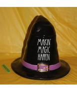 Rae Dunn Makin Magic Happen Large Witch Hat Figural Ceramic Canister Hal... - £93.32 GBP