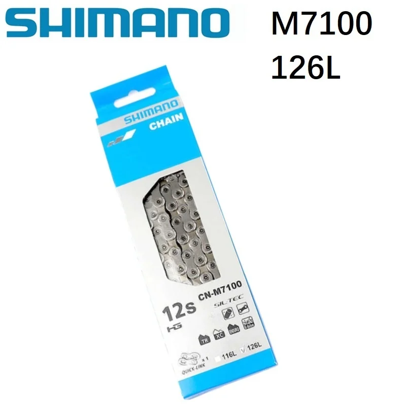 Shimano Deore SLX 12-speed Chain CN M7100 With Quick-Link M7100 Chain Mountain B - £156.45 GBP