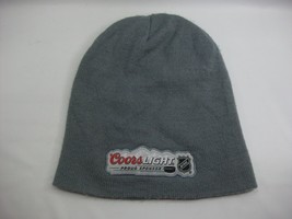 Chicago Blackhawks Coors Light NHL Gray Winter Hat Toque Beanie Stocking Cap - £15.71 GBP