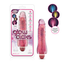 Glow Dicks Molly Glitter Vibrator Pink - £23.29 GBP