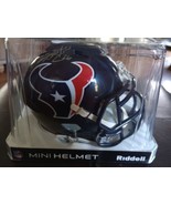 Houston Texans Speed Riddell Football Mini Helmet New Autograph Lamar Mi... - $54.69 CAD