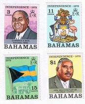 Stamps Bahamas Independence 1973 MLH - $2.88