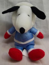 Peanuts Cute Snoopy In Winter Outfit Snow Suit Rattle 8&quot; Plush Stuffed Animal - £11.45 GBP