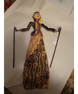 Vintage Indonesian Wayang Golek Wood Stick Rama Puppet 20”Tall Japanese ... - $43.53