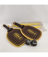 Virutex Paddle Ball Raquet Rackets Set of 2 Made in Venezuela Vtg Sports... - £30.35 GBP