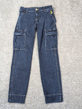 Vtg Baby Phat Jeans Womens 28x29 Blue Cargo Wide Hem Y2K Retro 90s Skater - $29.99