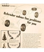1957 Schrader Tire Valves England Import Advertisement Autocar Automobil... - $42.14 CAD