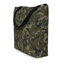Camouflage Design Abstract Army Green Military Olive Drab Style Beach Bag - £26.04 GBP