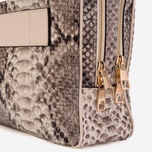 The Cortona Naturel Python Leather Men’s Laptop Briefcase image 4