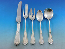 La Salle by Dominick and Haff Sterling Silver Flatware Set 43 pcs M monogram - £2,255.38 GBP