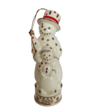 Madison Avenue Snowman 2001 Holiday Ornament Musical White Christmas  - £11.98 GBP
