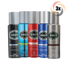 3x Sprays Brut Variety Scents Deodorant Body Spray For Men | 200ml | Mix &amp; Match - £19.46 GBP