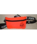 Victoria&#39;s Secret PINK Fanny Pack Neon Orange We Run This Beach Adjustab... - $218.59 MXN