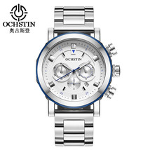  Men&#39;s Quartz Watch - Waterproof Chronograph Wristwatch LK733087985628 - £31.50 GBP