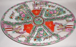 Vintage Chinese FAMILLE ROSE MEDALLION PATTERN Large Oval Platter - £142.43 GBP