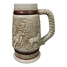 Avon Beer Small Mug Stein Western Stagecoach Cattle Chuck Wagon Roping C... - £6.26 GBP