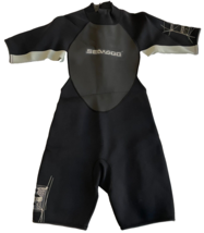 NEW SeaDoo BRP Men&#39;s Size XL Shorty Wet Suit Stallion 4 Way Flex Black Gray - £35.37 GBP