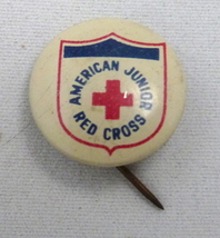 Vintage American Junior Red Cross pinback 1940s - £14.12 GBP