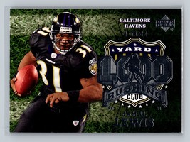 2006 Upper Deck Jamal Lewis #1KR-JL 1000 Yard Rushing Club Baltimore Ravens - £1.26 GBP