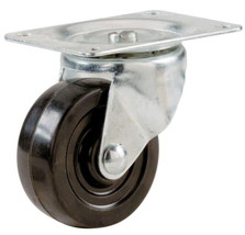 2 Inch General Use Rubber Wheel Swivel Plate Caster with 90 Lb. Load Rating - $166.82 MXN