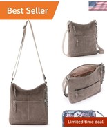 Versatile Lucia Suede Crossbody Bag - Travel-Friendly with PETA-Certifie... - $3,285.56 MXN