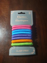 Elastics Hair Ties Set Of 8 Clasp Free - £11.60 GBP