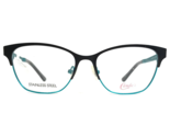 Candie&#39;s Eyeglasses Frames CA0147 005 Black Blue Cat Eye Full Rim 52-16-135 - £36.80 GBP