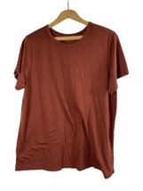 Torrid Size 1 1X Classic Fit Soft Knit T Shirt Top Rust Red Short Sleeve... - $37.22
