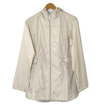 Jones New York Women&#39;s size Small Parka in a Pocket Windbreaker Jacket Beige - £17.38 GBP