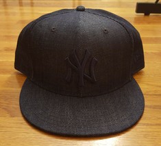New Era 59Fifty 5950 MLB NY NYY York Yankees Dark Navy Blue Denim Hat Cap 8 Club - £39.53 GBP